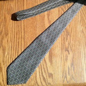Hand Made Silk Men's  Patterned Neck Tie Blue Multi